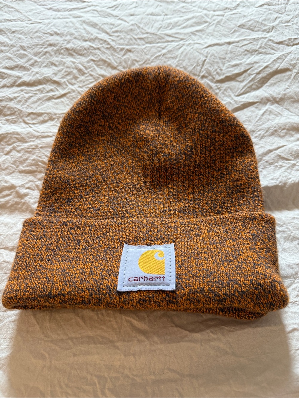 Blue and orange heathered  Carhartt beanie